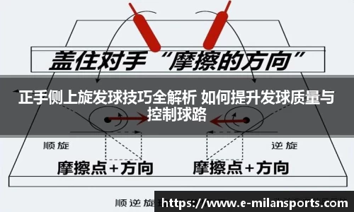 正手侧上旋发球技巧全解析 如何提升发球质量与控制球路